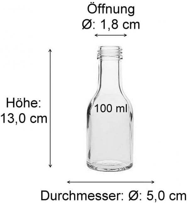32-teilig Glasflaschen-Set, 32 Glasflaschen