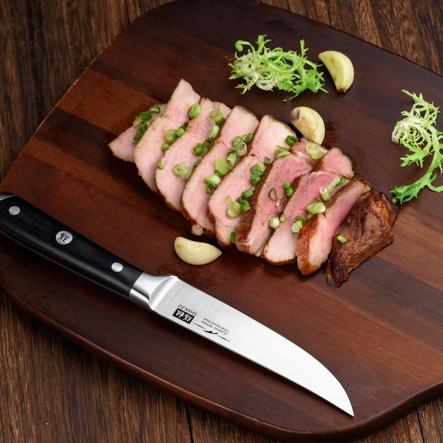 4-teiliges Steakmesser-Set, Deutscher Edelstahl Steakbesteck 4-teilig