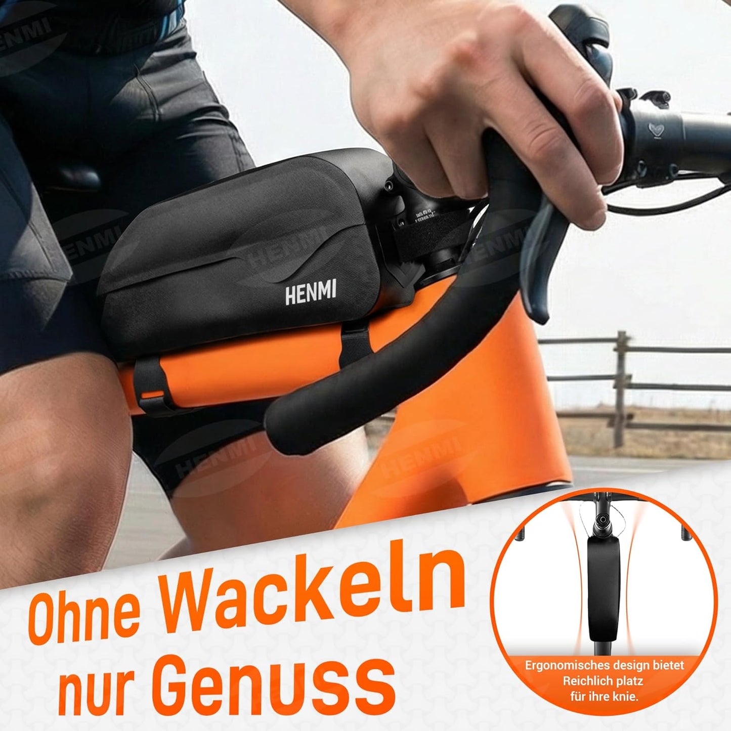 Wasserdichte Rahmentasche mit Magnetverschluss, 1,5L mit Magnetverschluss