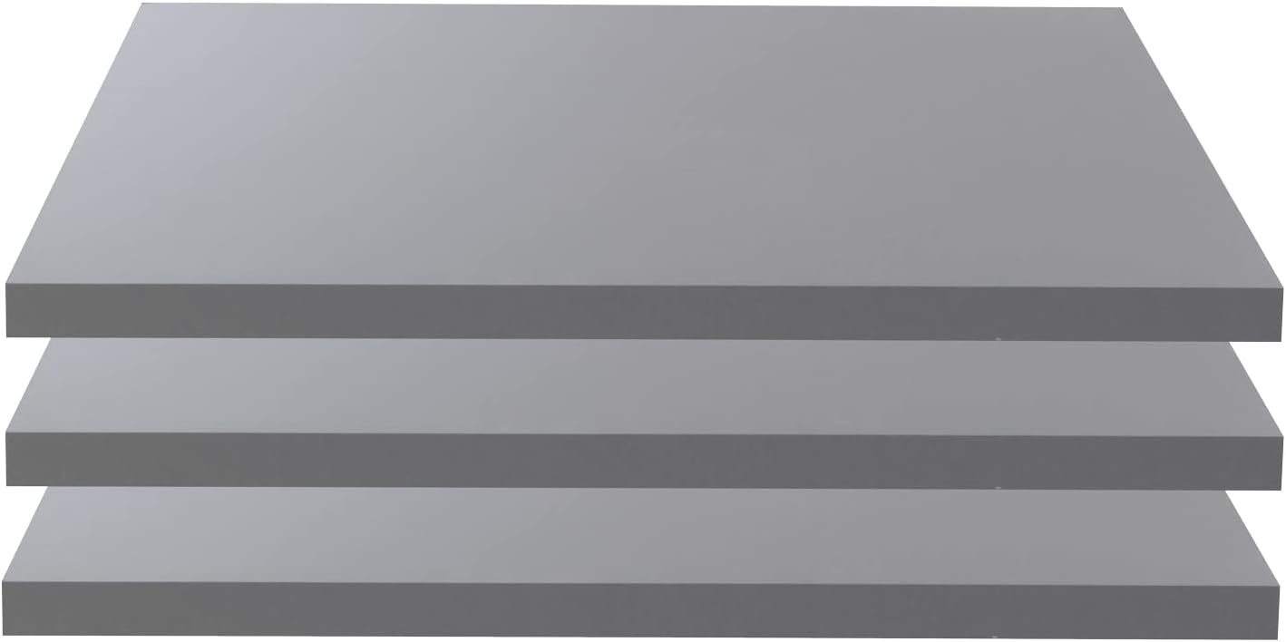 3er Set Einlegeböden, Grau 47,8 x 42 x 2,2 cm