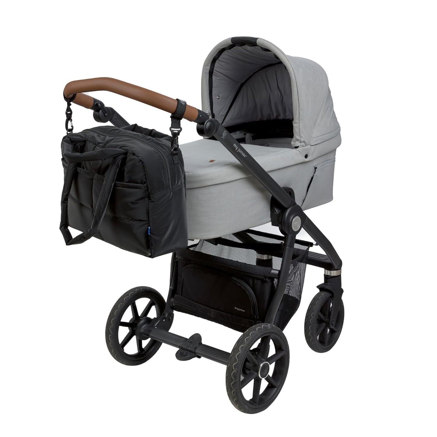 Baby Wickeltasche mit Wickelunterlage, Schwarz