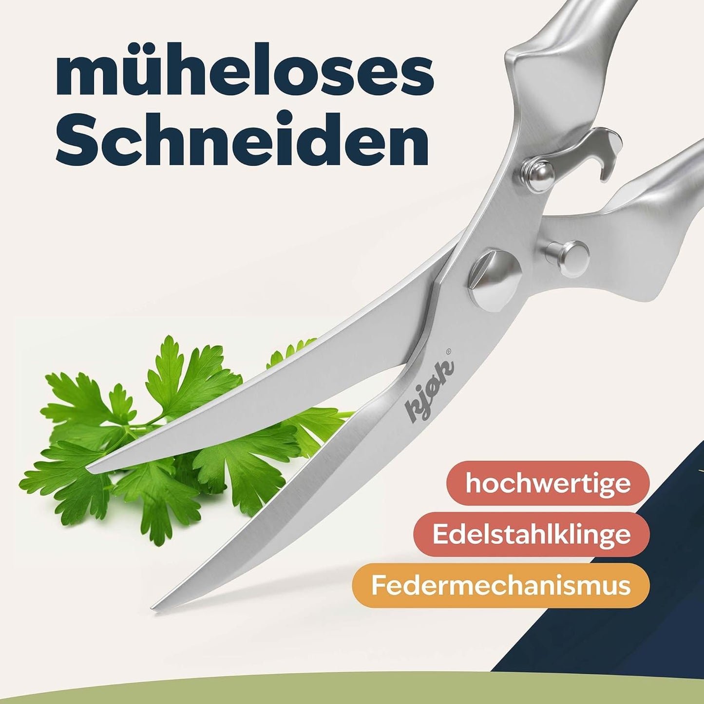 Geflügelschere, Edelstahl