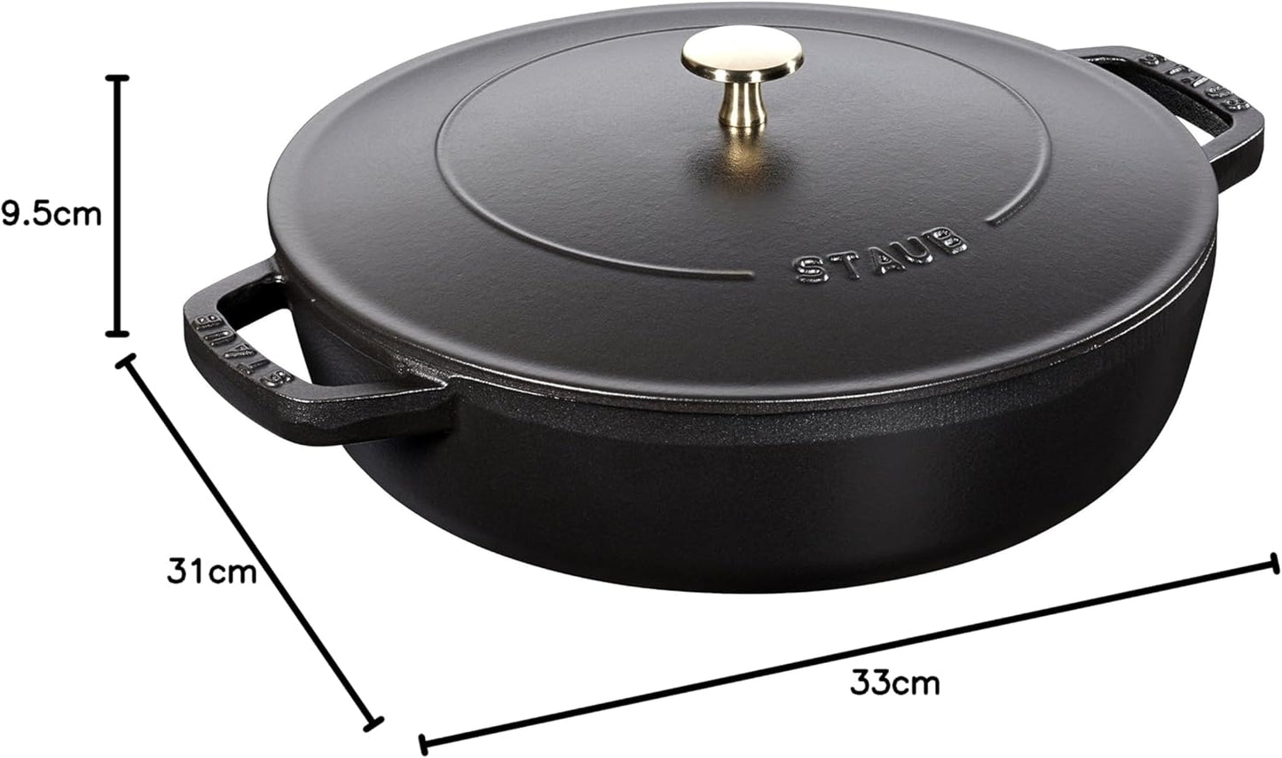 Chistera Bräter, Schwarz 28 cm