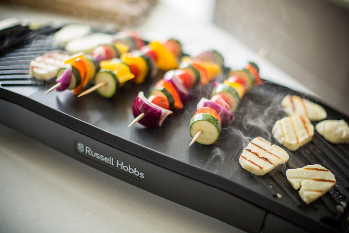 MaxiCook - Tischgrill mit herausnehmbare, antihaftbeschichteter Grillplatte, Tischgrill