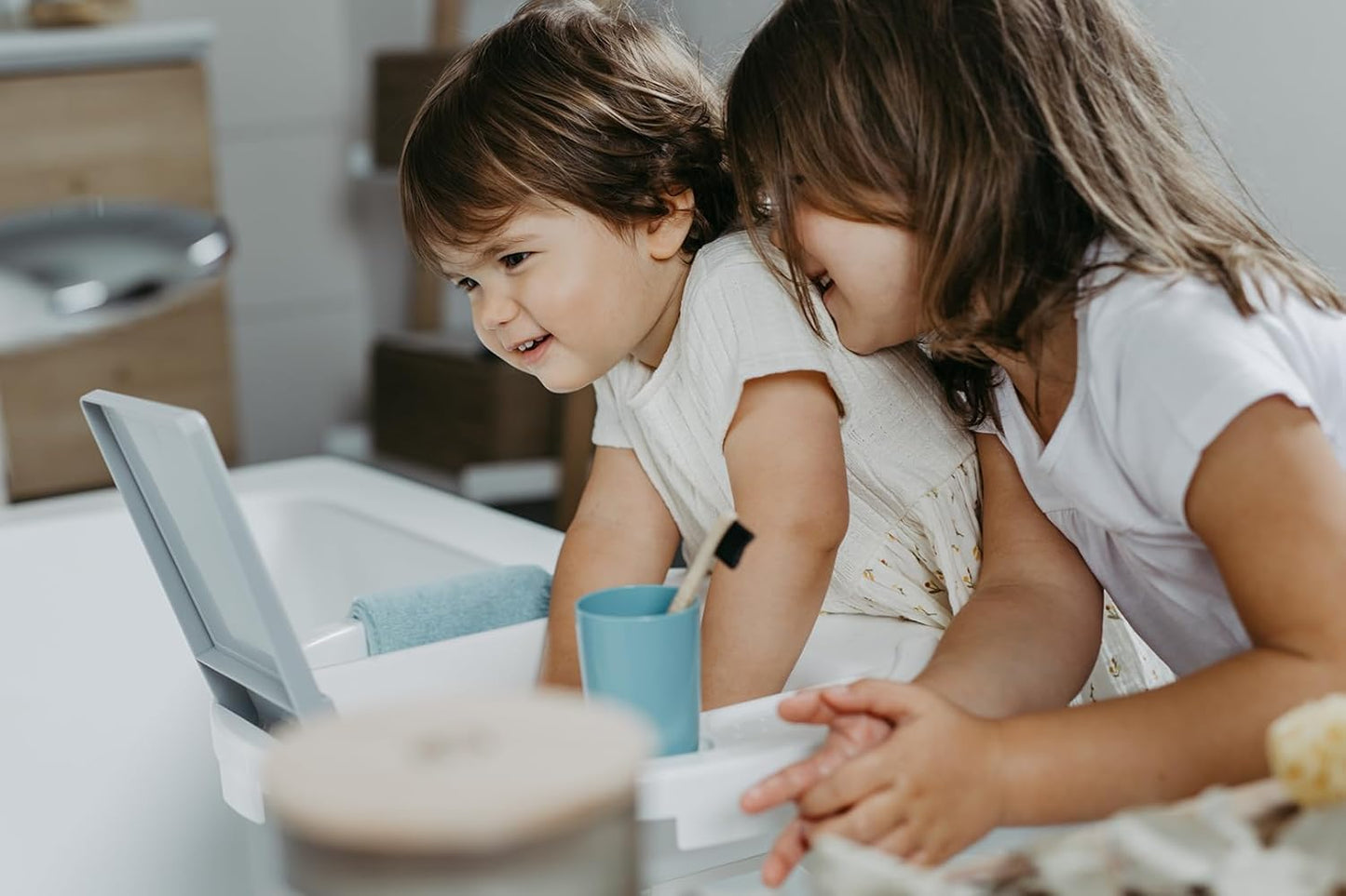 Kiddy Wash Kinderwaschbecken für Badewanne, weiss