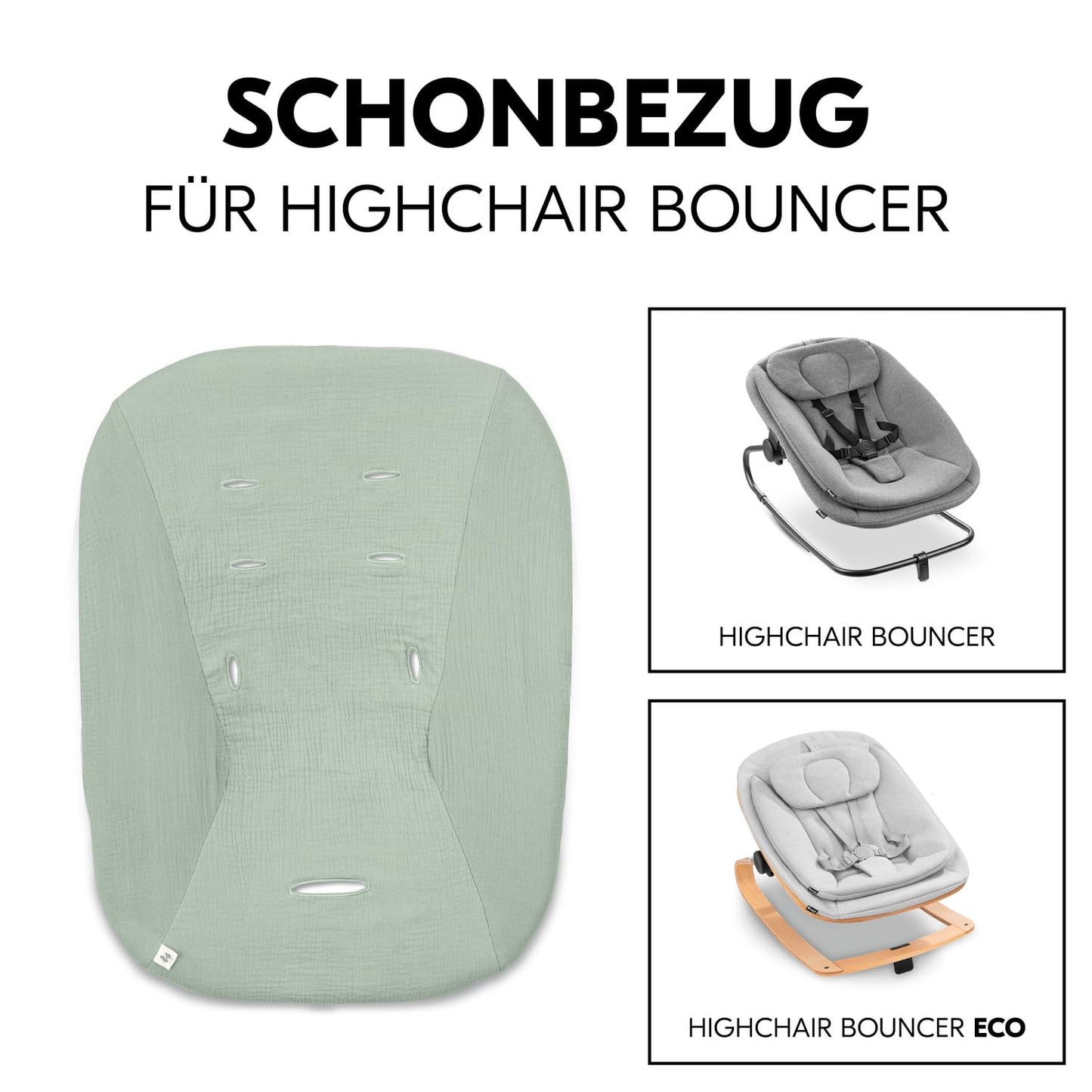 Highchair Bouncer Cover, Sage
