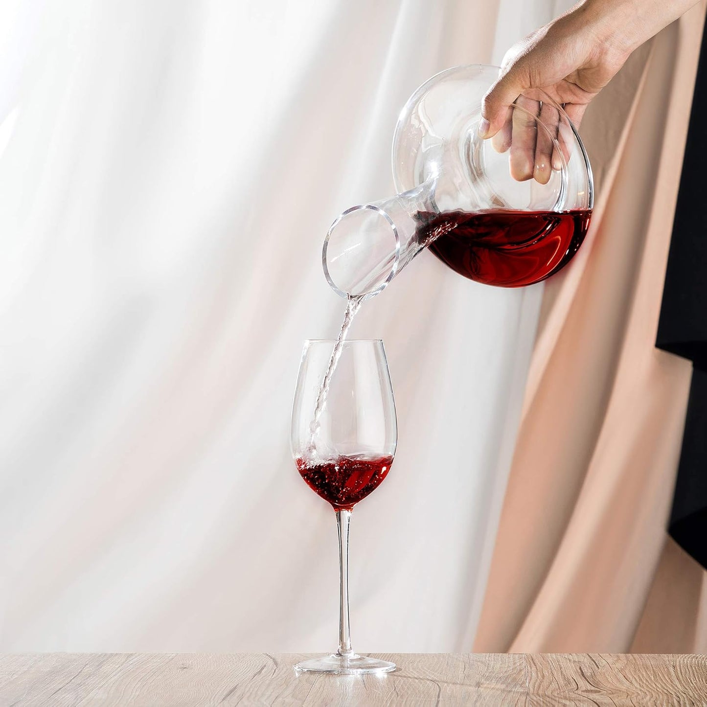Weinkaraffen-Set mit Zubehör, Transparent