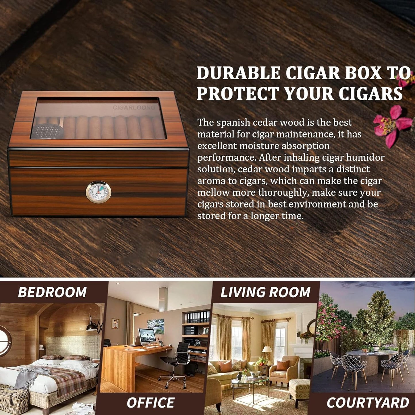 Zigarren Humidor, L