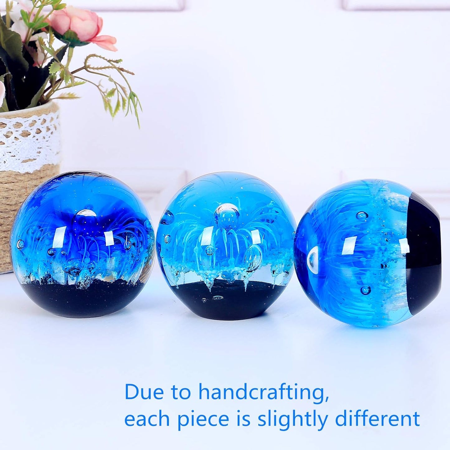 Briefbeschwerer, Glasstatuenball