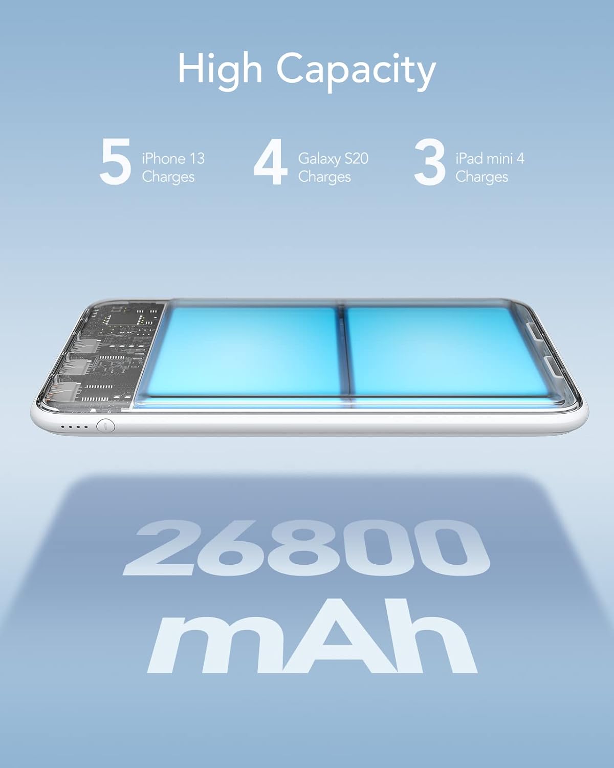 Ultra Slim Powerbank, Weiss