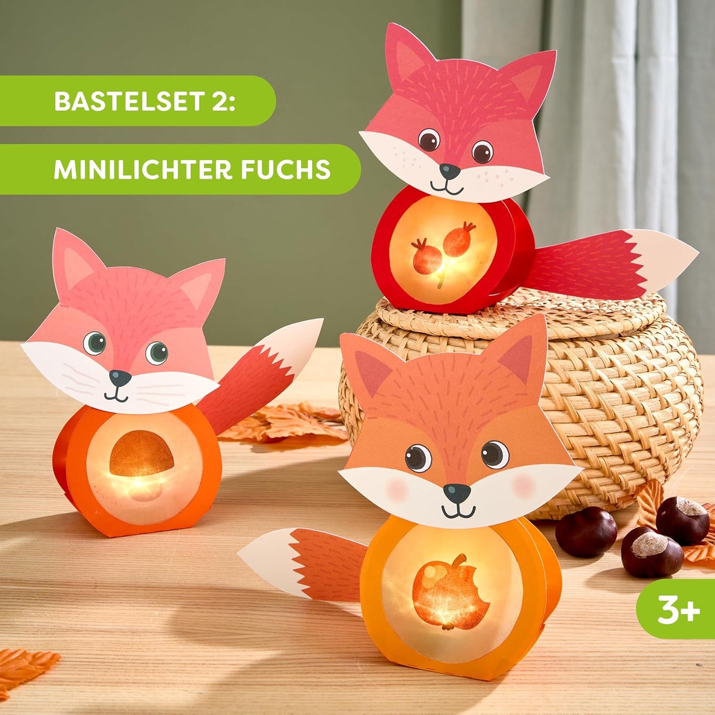 3er-Set Herbstbasteln für Kinder