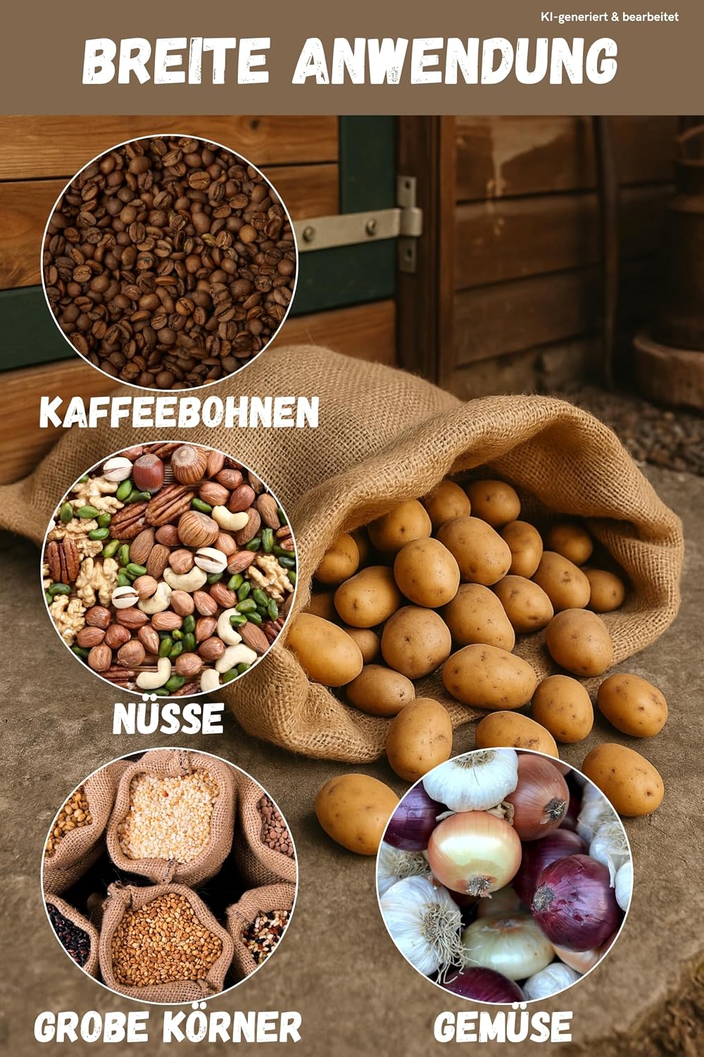 10 Stück Jutesäcke, 10 Stück