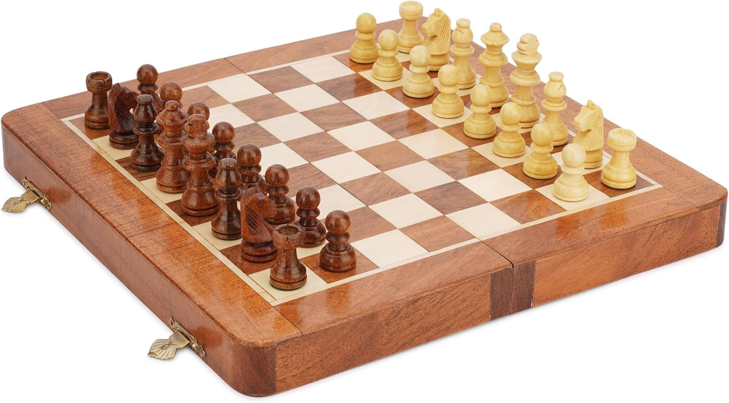Faltbares Schachbrett-Spiel mit Magneten und Lagerung, 12x12 inch