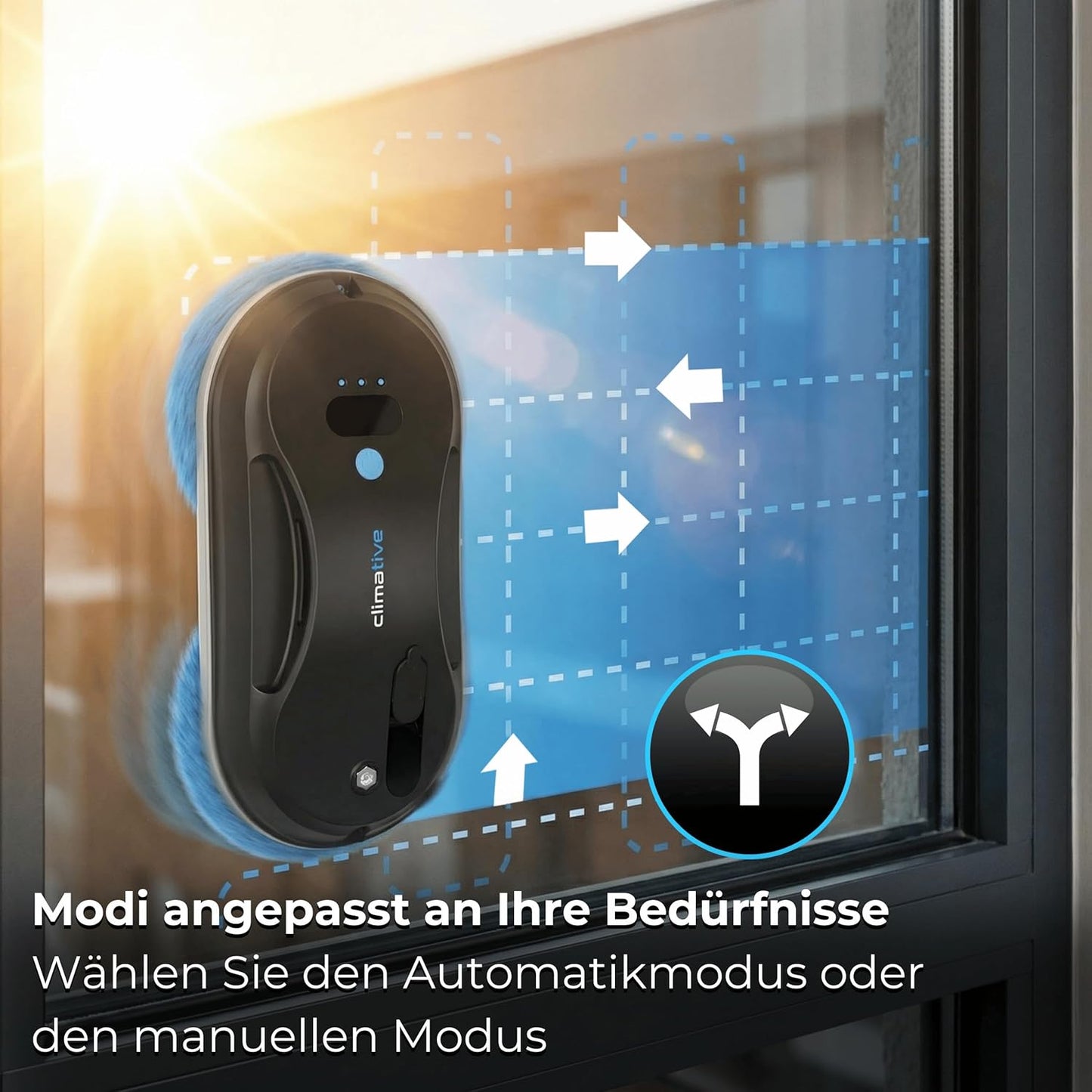 Fensterputzroboter mit Ultraschall-Sprühfunktion, Fensterroboter