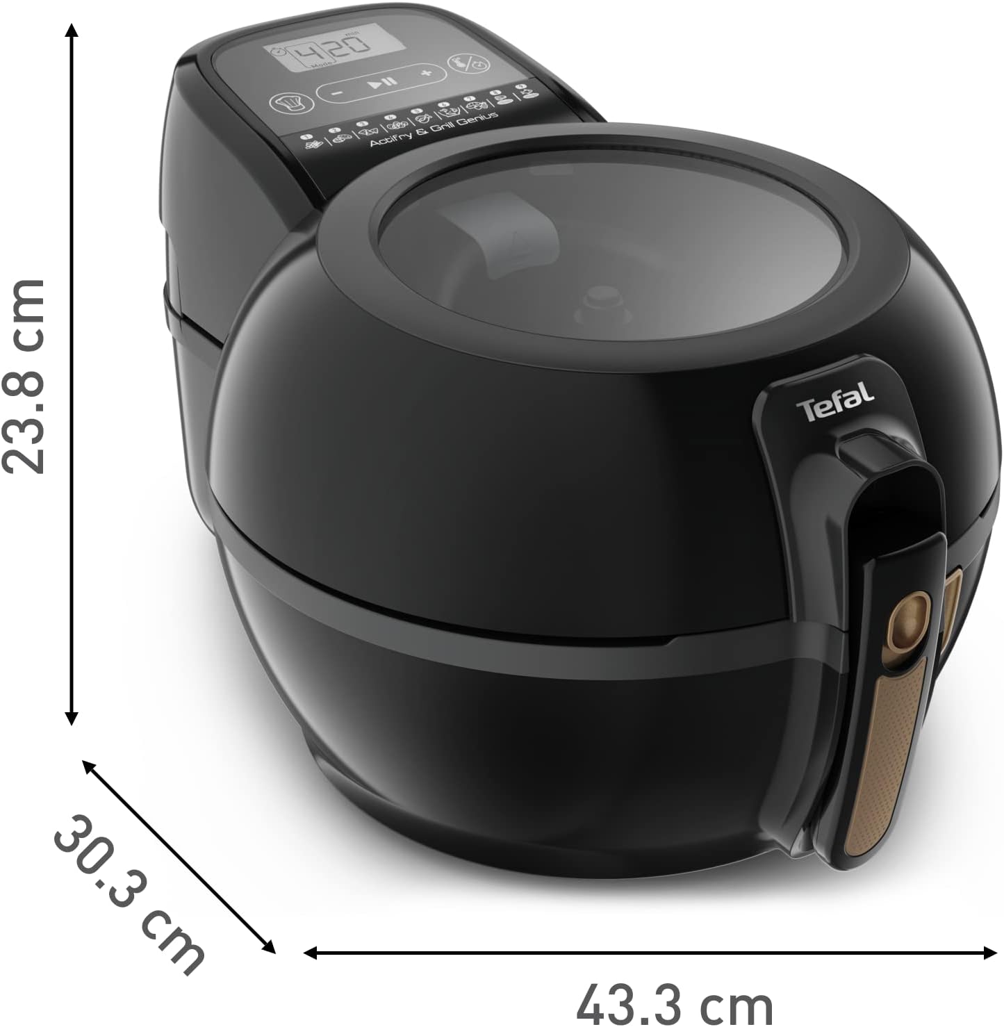 ActiFry & Grill Genius Heissluftfritteuse mit Grillrost
