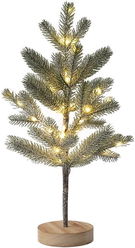 Deko Weihnachtsbaum mit LED-Lichter, Weihnachtsbaum 13 cm