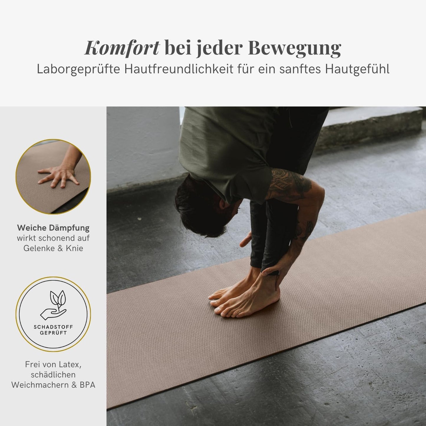 Yogamatte Mudra, Standard / Light Taupe