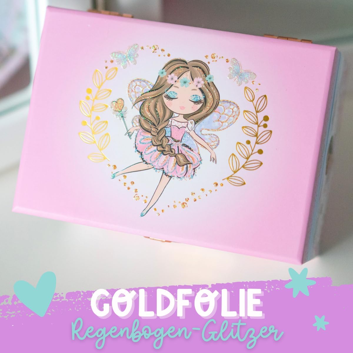 Schmuckkästchen für Mädchen, Feen Prinzessin