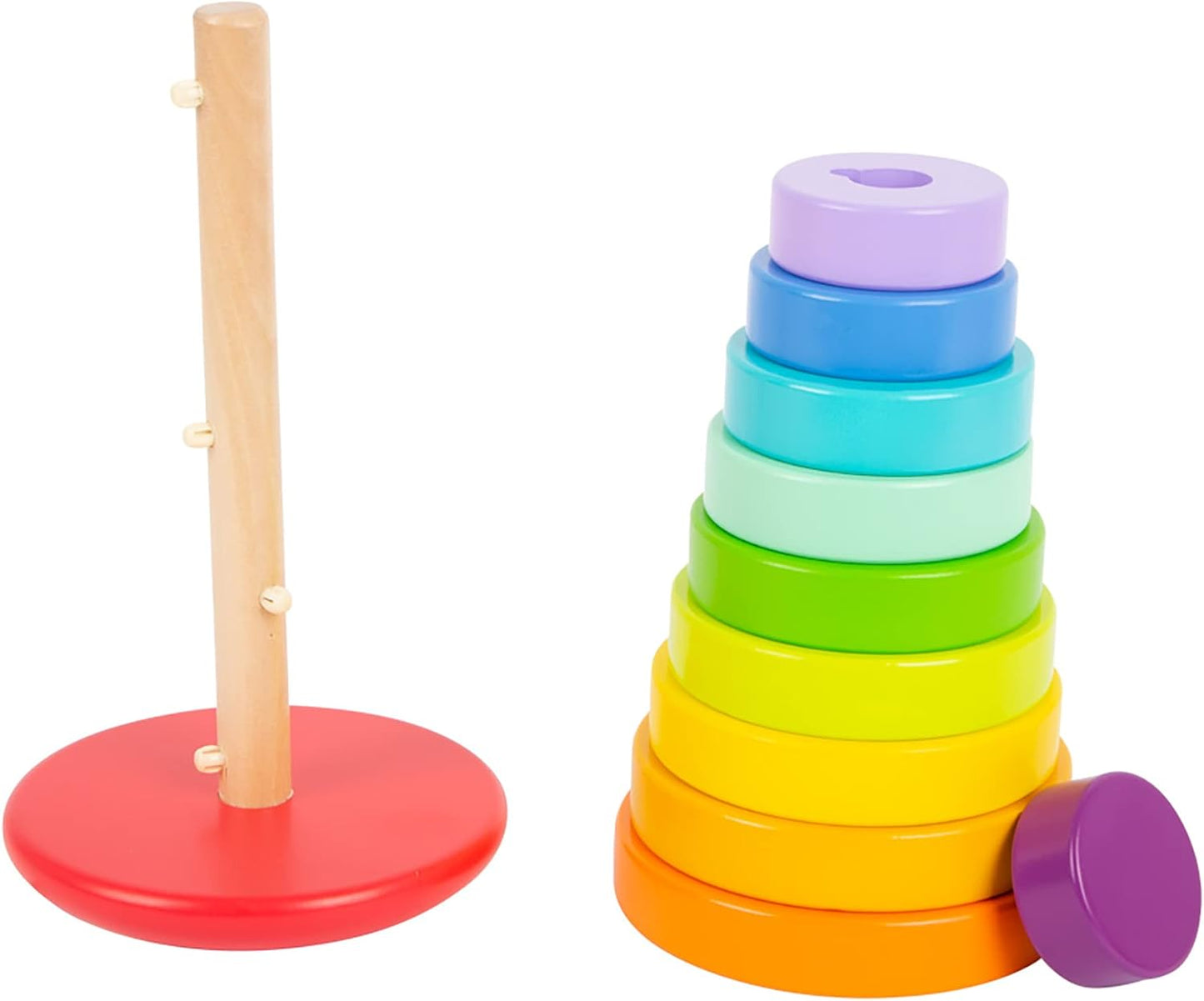 Stapelturm Steckspiel Regenbogen (ab 12 Monaten), Steckspiel