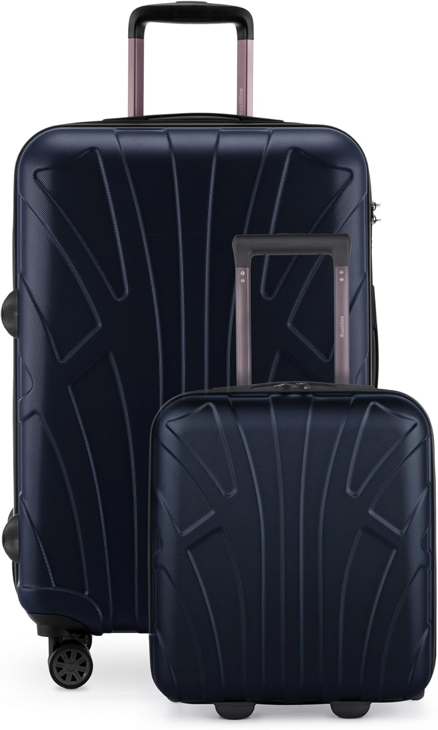2er Trolley Koffer-Set, Dunkelblau 2er Set XS+M