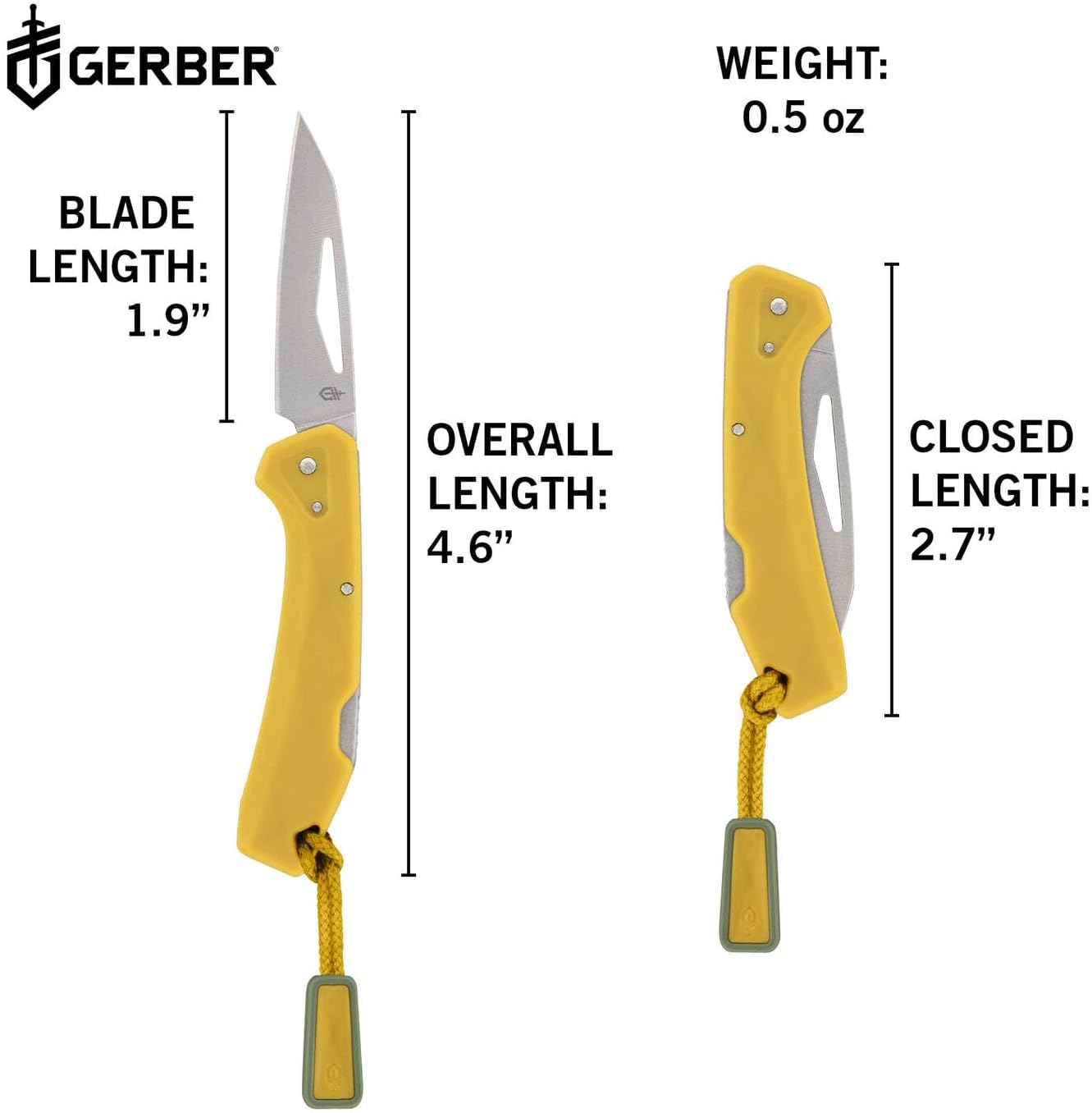 Taschenmesser LST Mini, Gelb