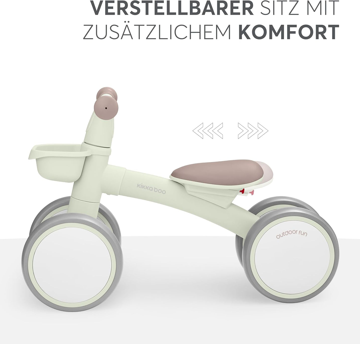 Laufrad mit Korb, Minze