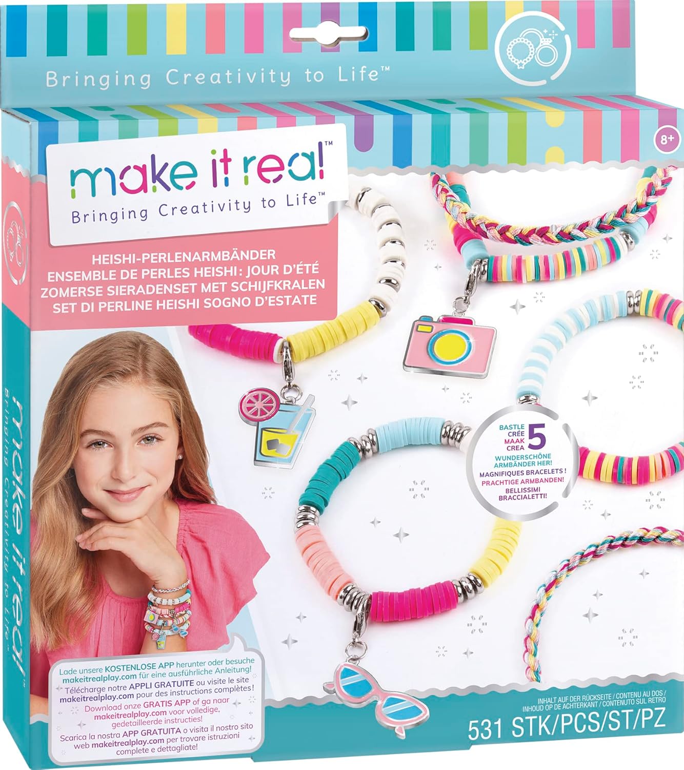 Heishi Sommertage Schmuckset für Kinder ab 8 Jahren