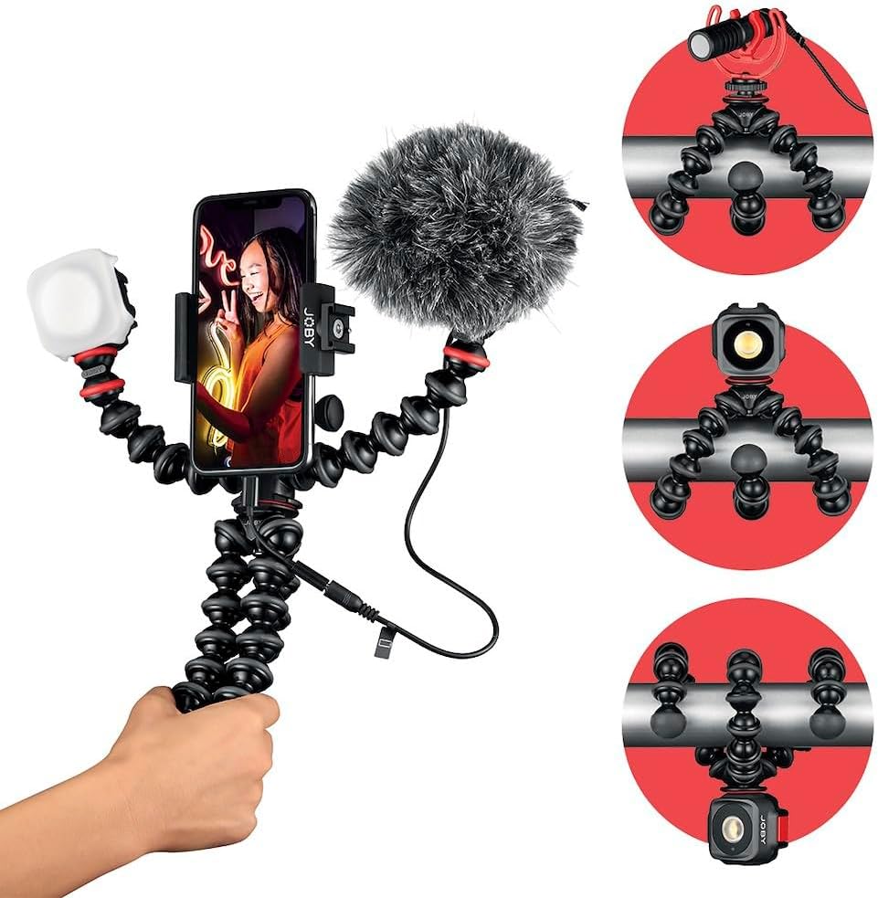 GorillaPod Vlogging-Kit für Smartphones, Vlogging-Set Standard