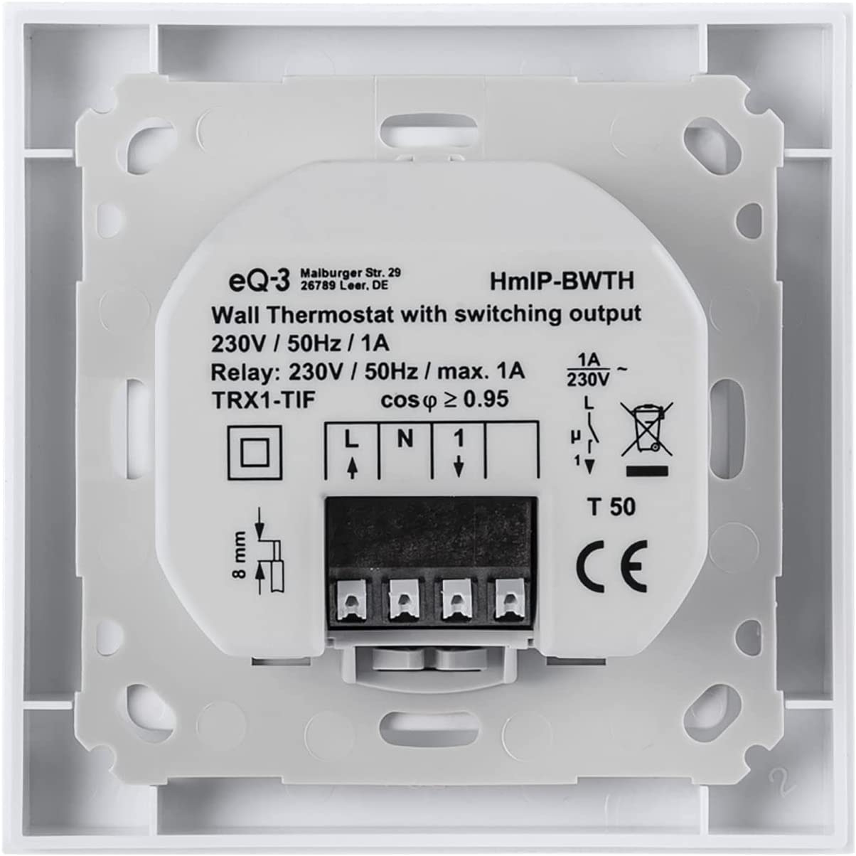 Smart Home Wandthermostat mit Schaltausgang (HmIP-BWTH), Standard für 230V Stellantriebe