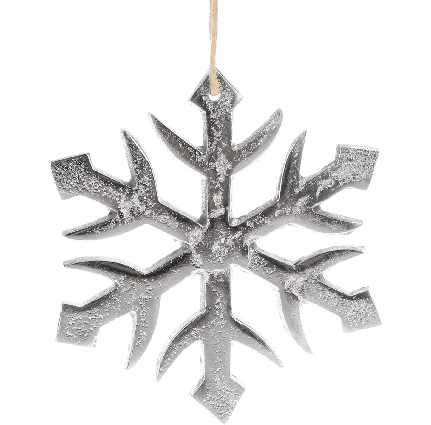 Schneeflocken-Set, 6 Stück 6 Stück - 11cm - Alu