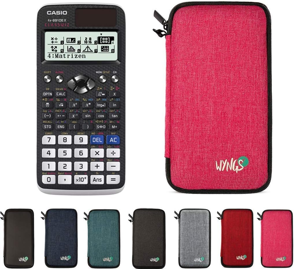 Wissenschaftlicher Taschenrechner FX-991DE X mit Schutztasche, Pink