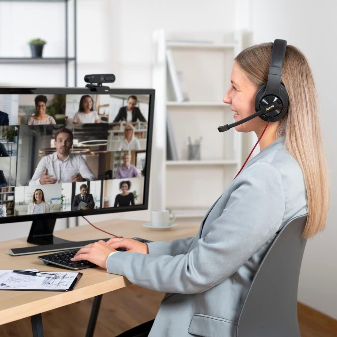 HS-USB400 V2 Headset mit Mikrofon und USB-A Anschluss