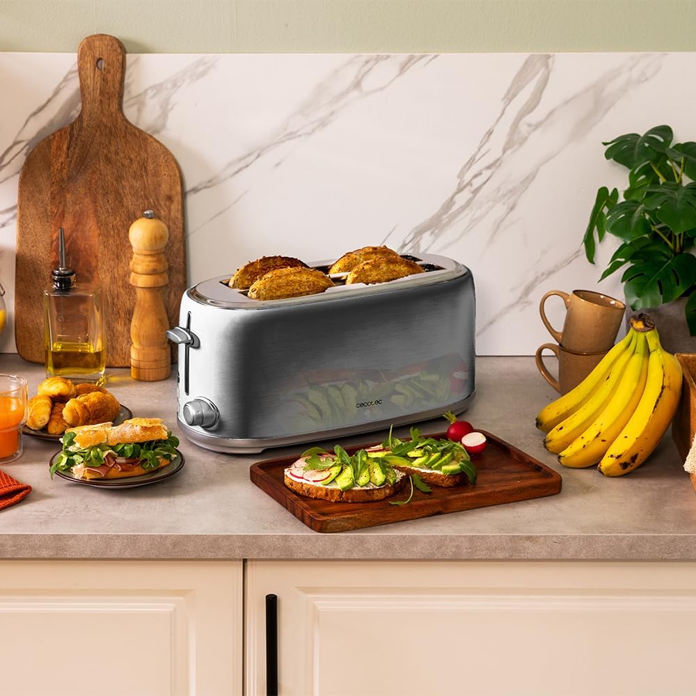 03207 Toaster, Retro - 4 Scheiben Inox