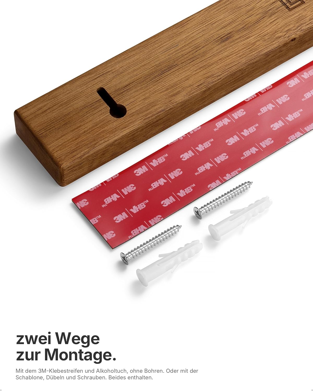 Magnetleiste für 7 Messer, Akazie 40 cm / 16″