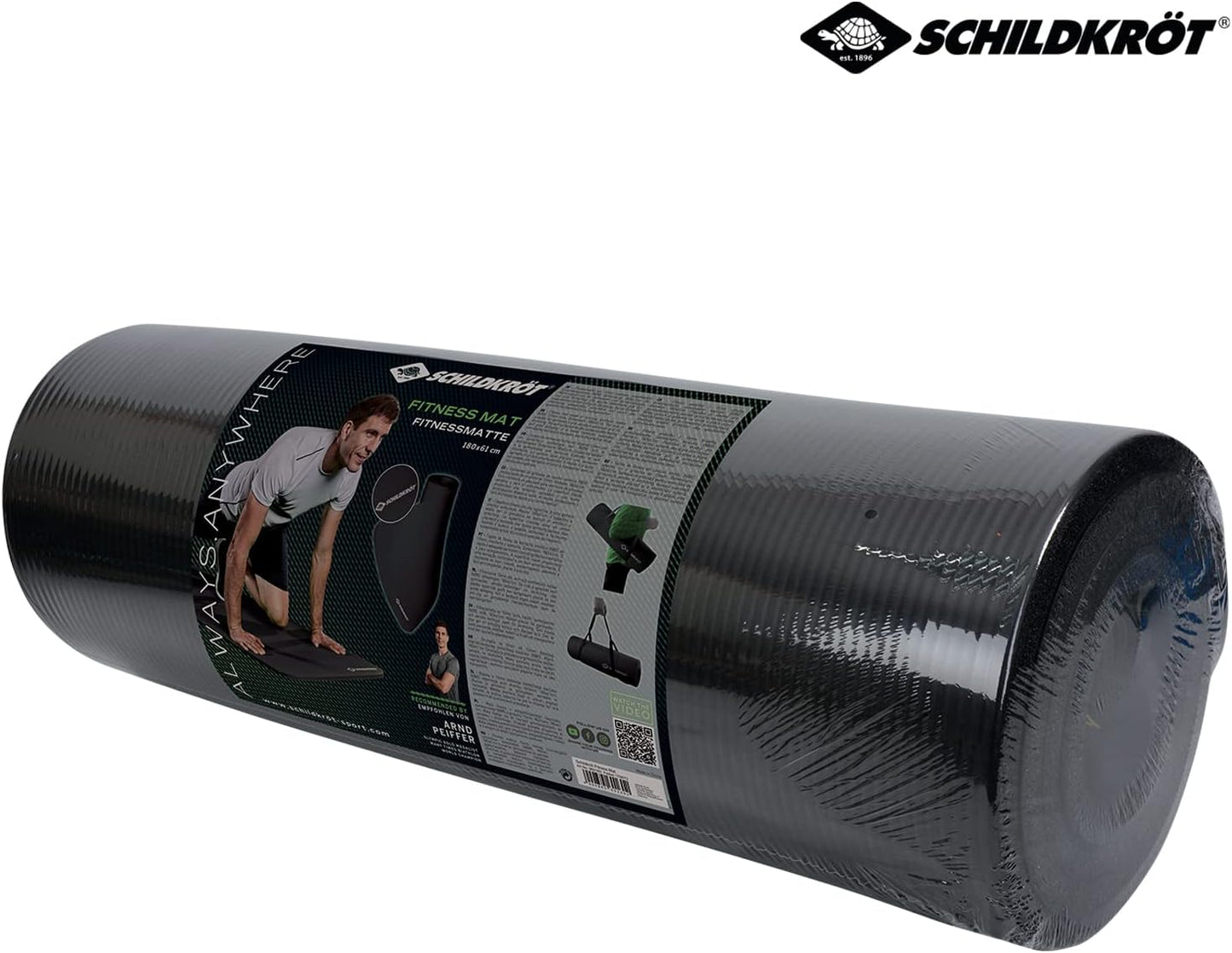 Fitnessmatte, Schwarz, 960160