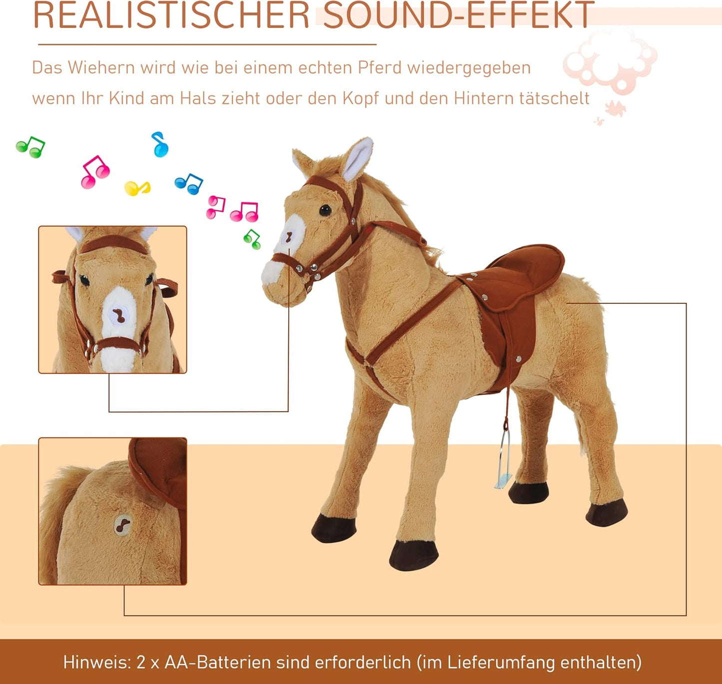 Reitpferd auf Rollen