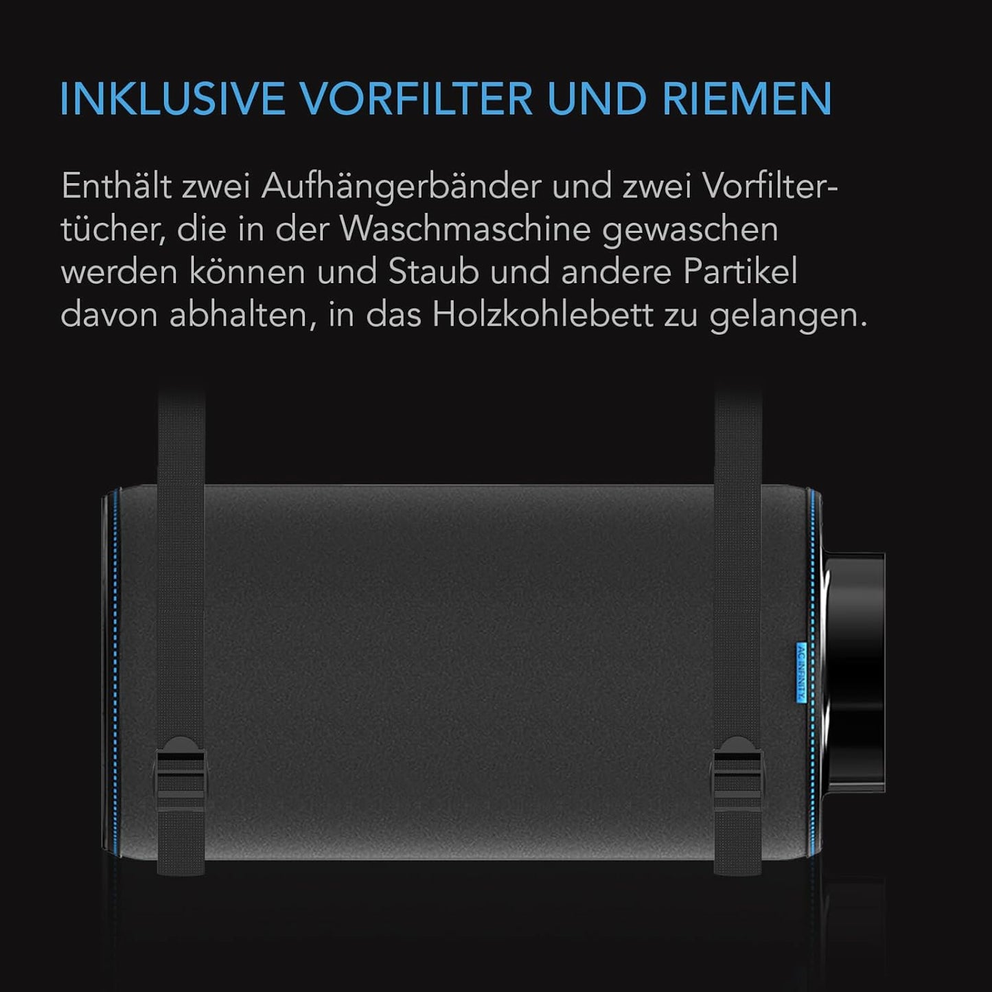 Luftkohlefilter, 6"