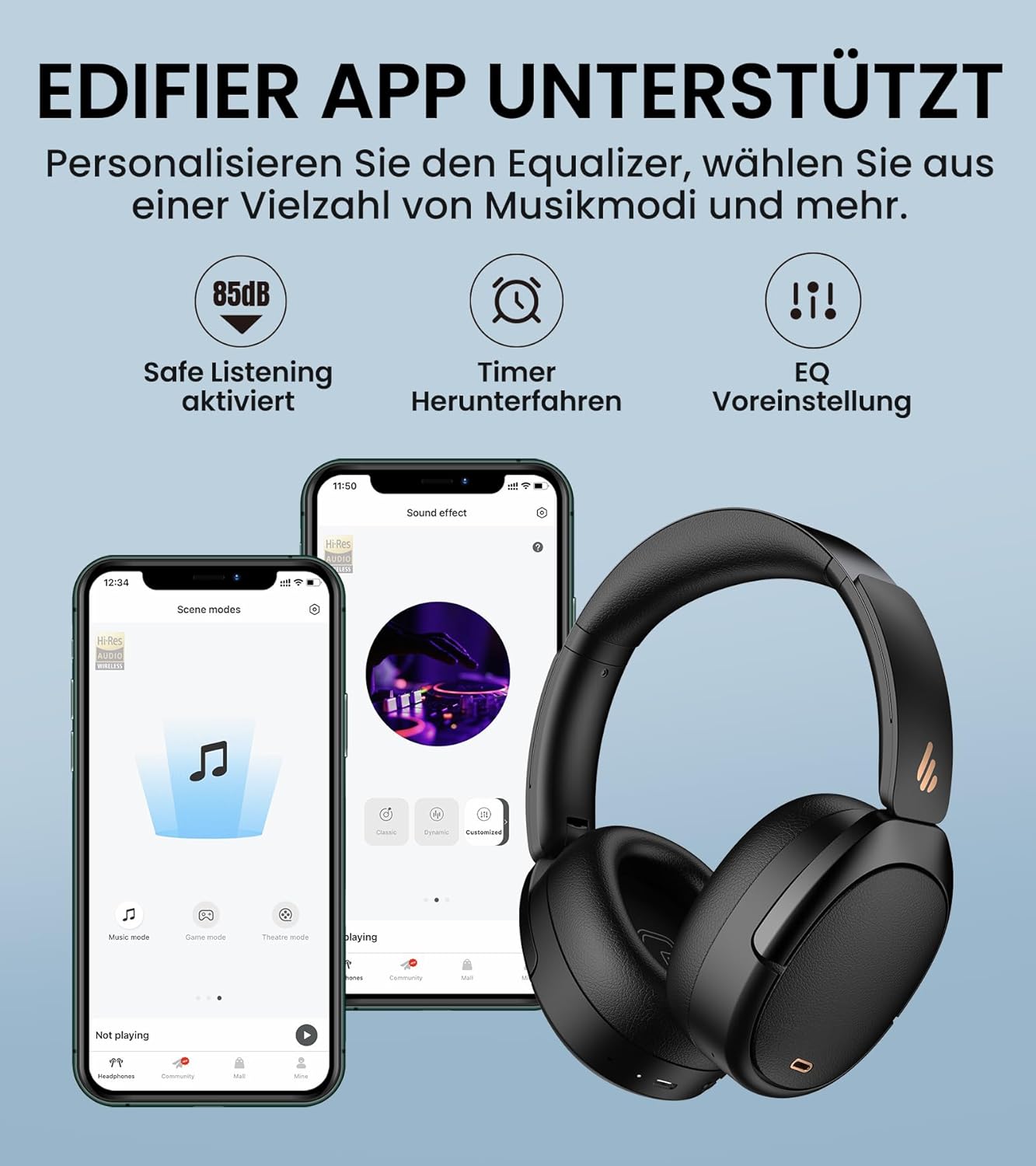 WH950NB Bluetooth Kopfhörer, Schwarz