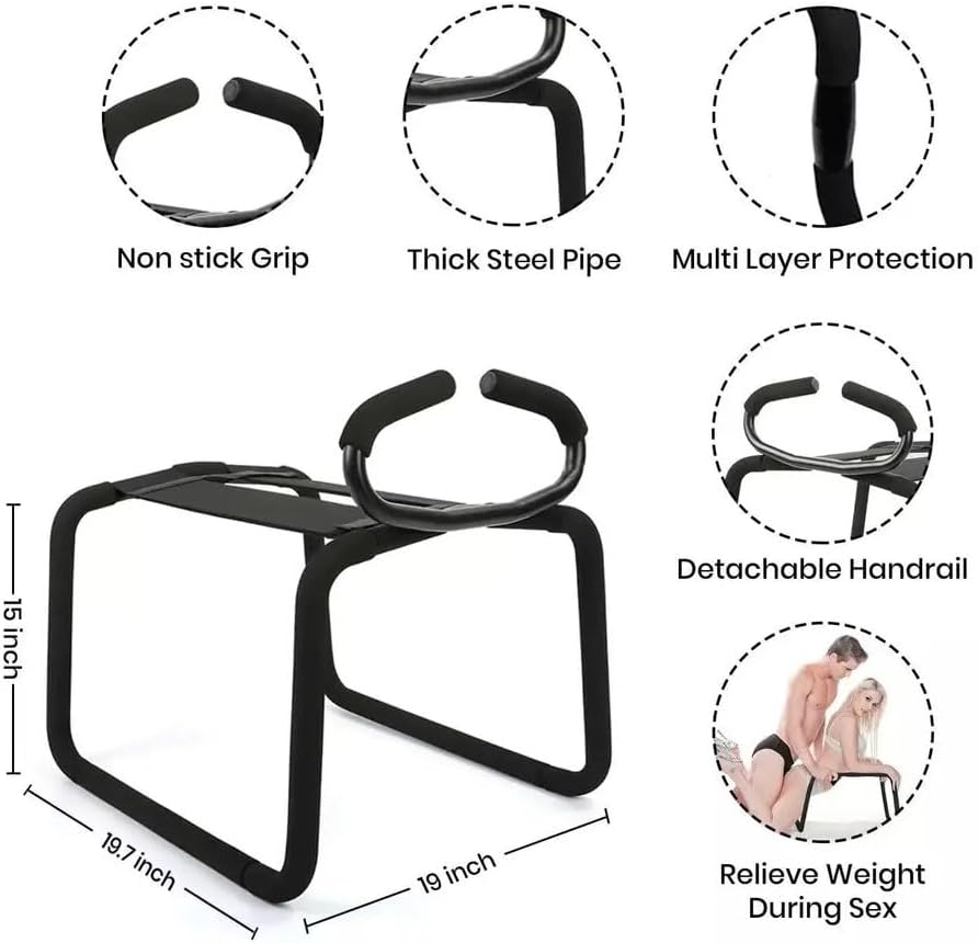 BDSM SM Reitstuhl mit Armlehne und elastischem Sitz