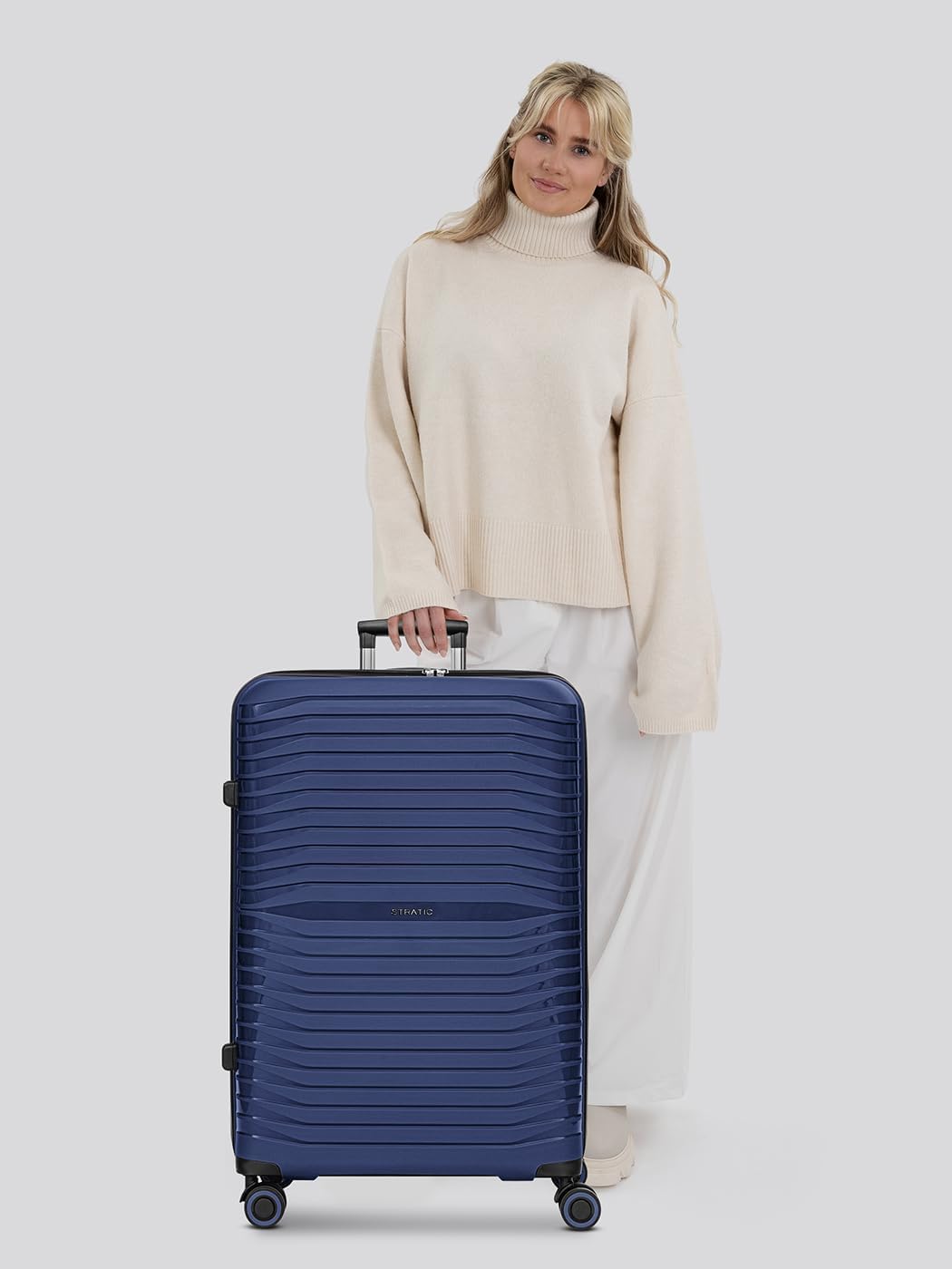 Shine Koffer mit 4 Rollen, Navy-blue Koffer L (76 cm)