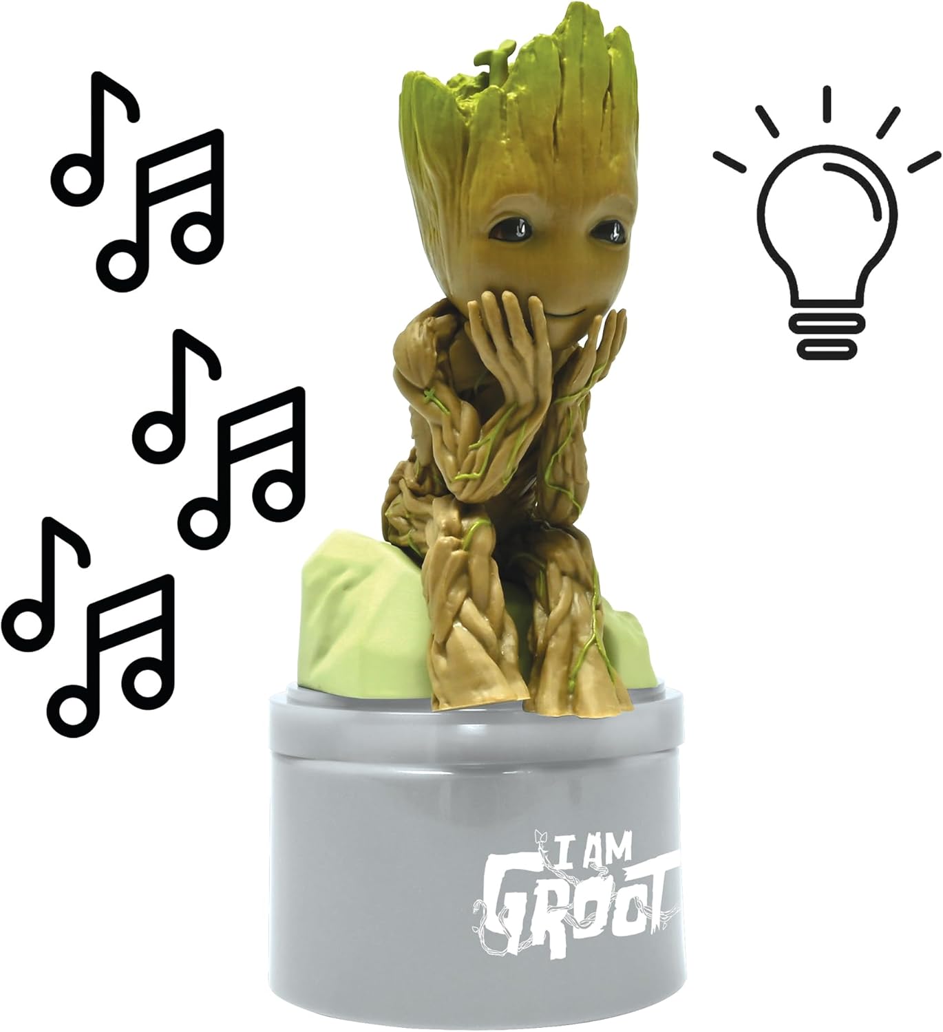 Groot Nachtlicht mit Lautsprecher für Kinderzimmer, Guardians of the Galaxy - Groot