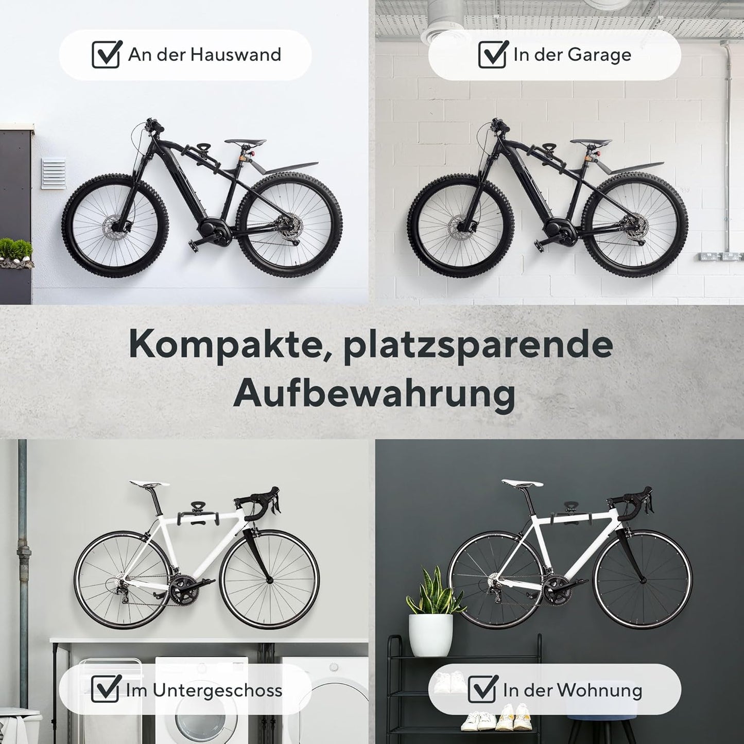 Velowandhalterung, Fahrrad Wandhalterung