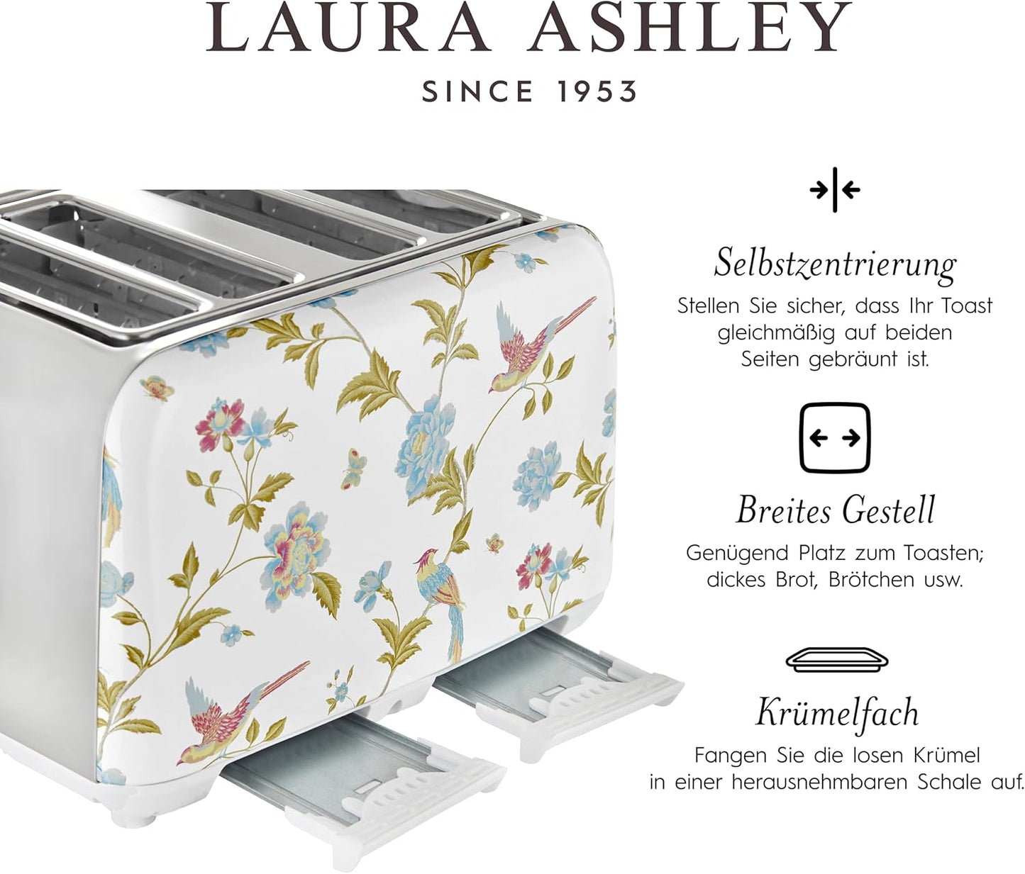 Elektrischer Wasserkocher und 4-Scheiben-Toaster Set, Elveden Weiss Elektrischer Wasserkocher und 4-Scheiben-Toaster