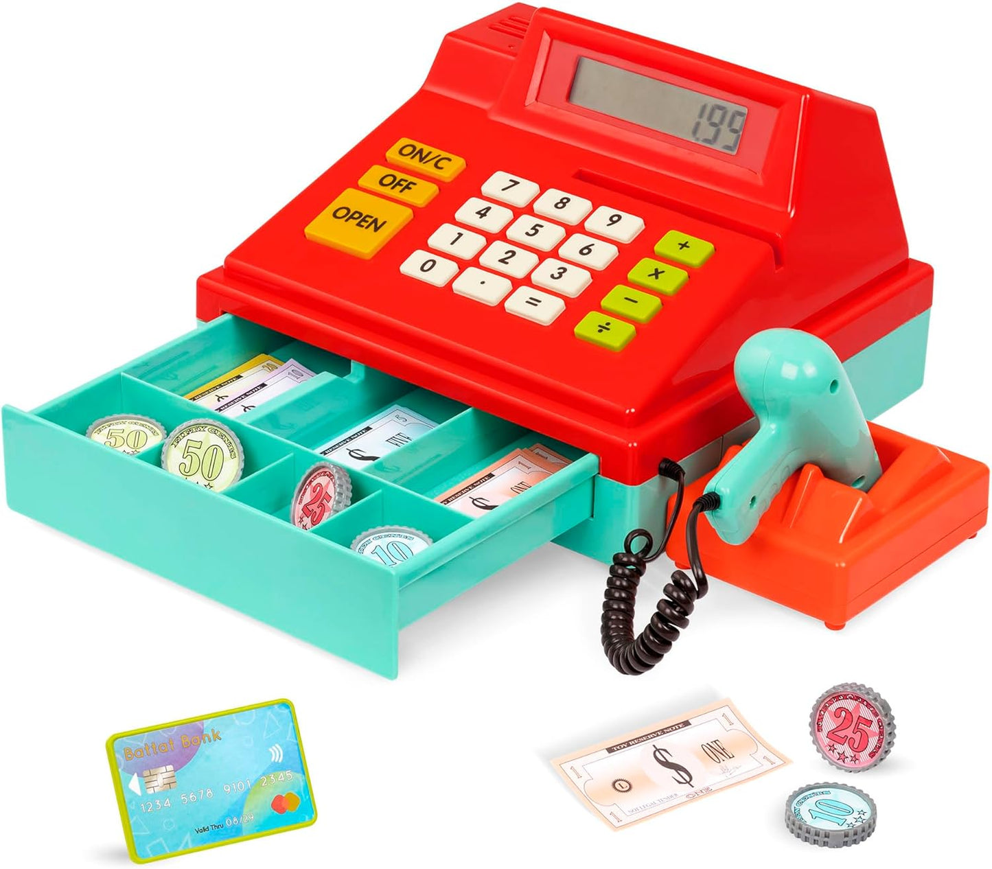 Spielkasse mit Scanner und Sound, 49 Teile