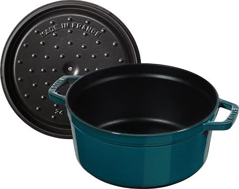 Cocotte Gusseisen Bräter, 26 cm Petrol-Blau