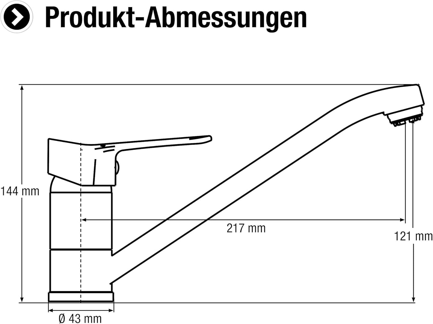 Spültisch-Einhebelarmatur Veduta