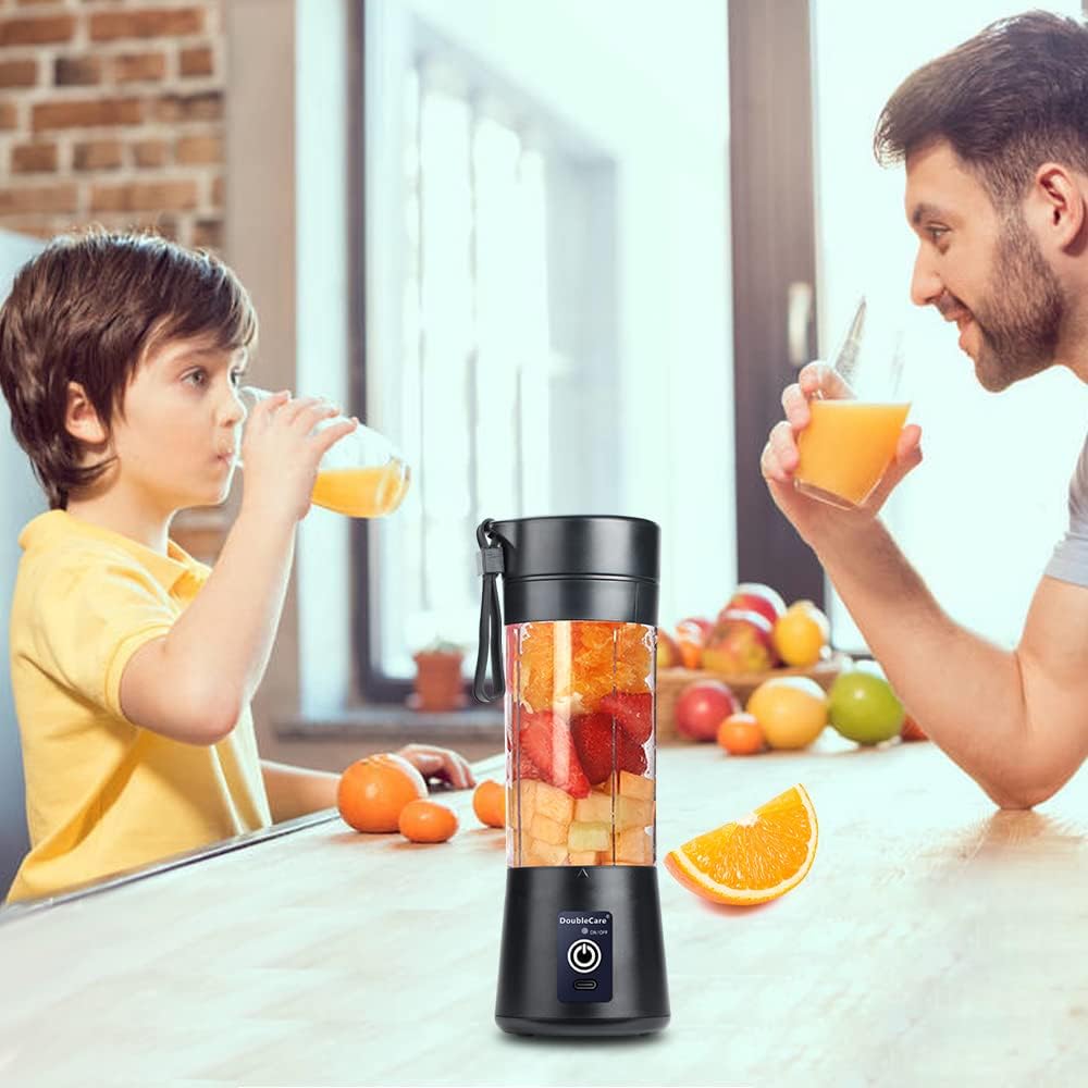 Tragbarer USB-Mixer für Shakes und Smoothies, Schwarz