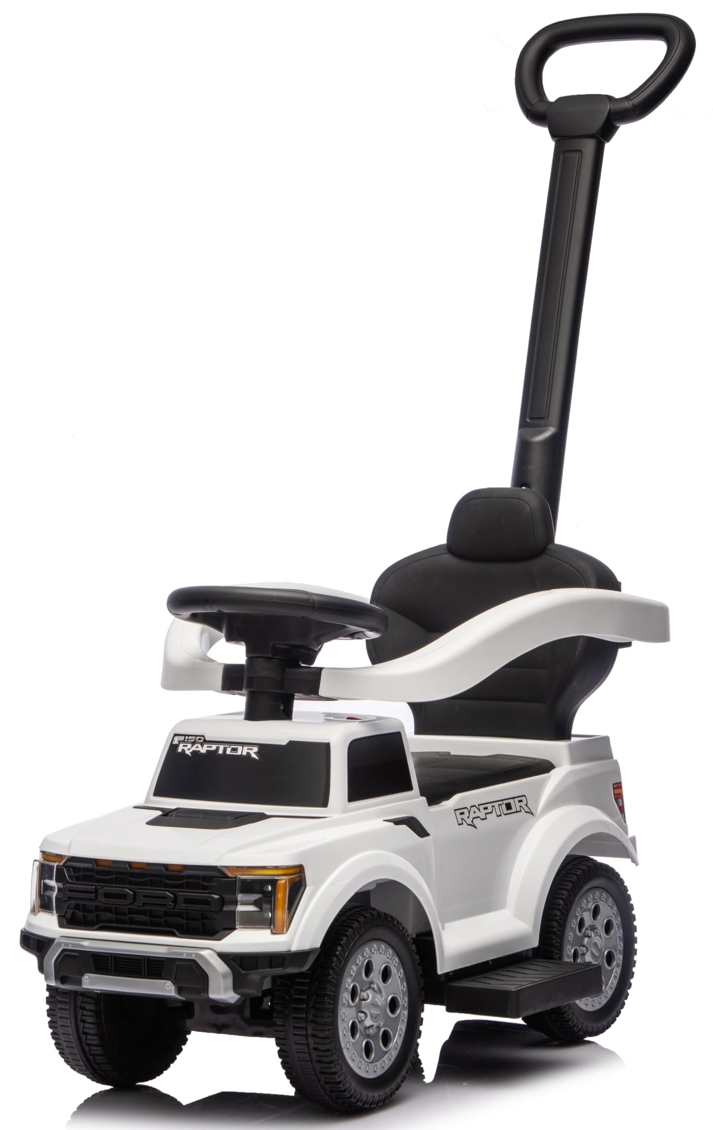 Fort Raptor Rutschauto mit Schieber und Stauraum, Weiss