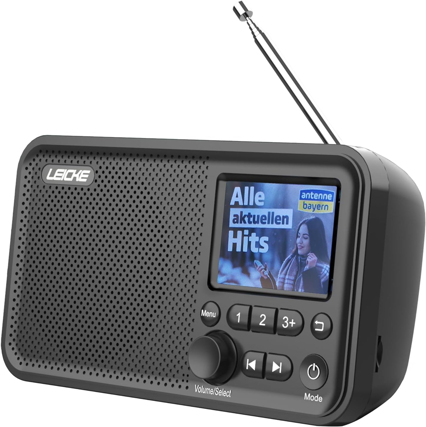 Tragbares DAB+ Radio mit Bluetooth, 2000mAh Akku