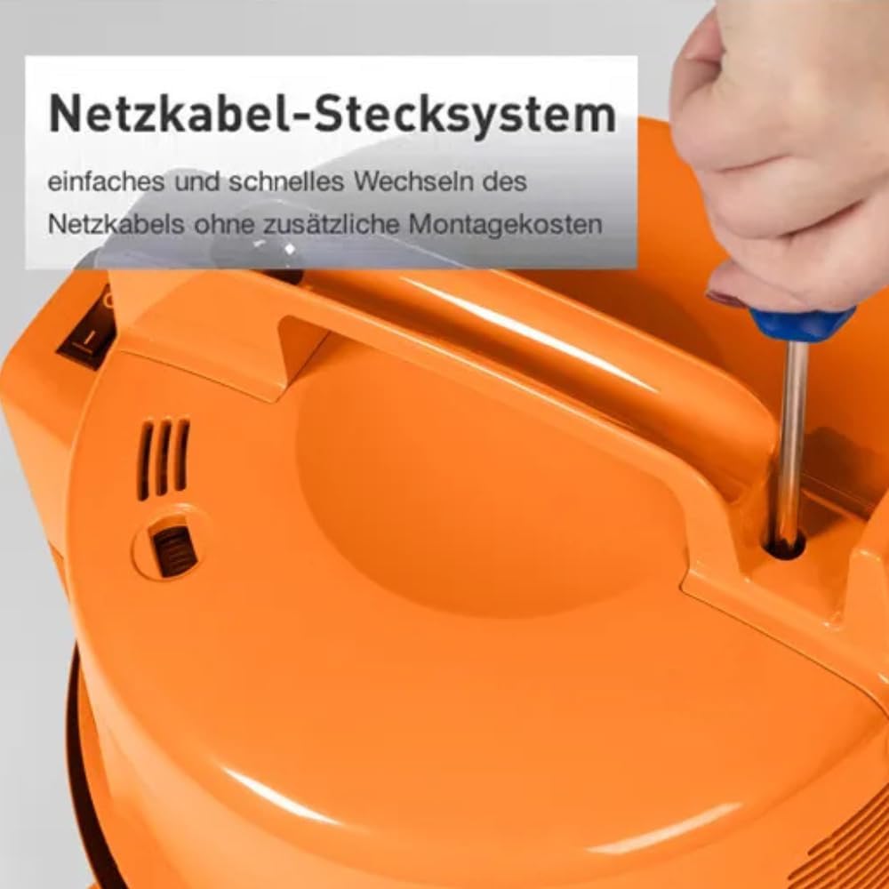 Beutelloser Bodenstaubsauger, Orange